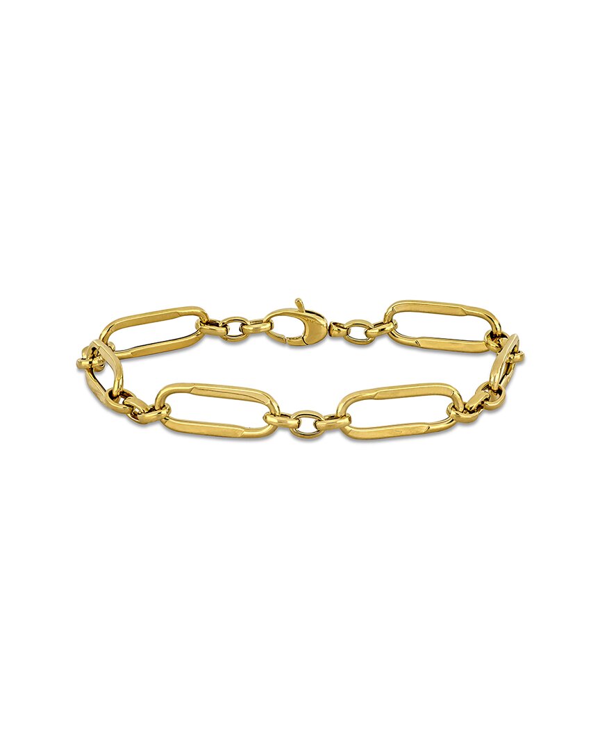 Italian Gold 14k  Oval Link Bracelet