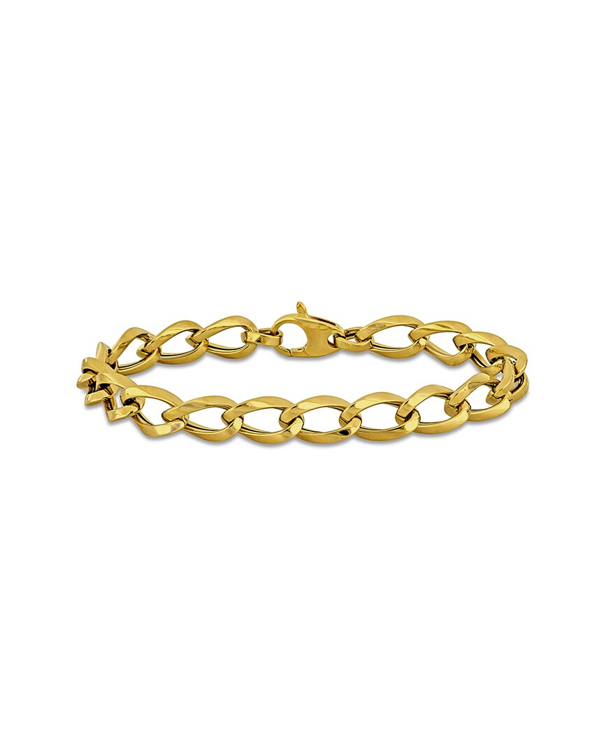Italian Gold 14k Oval Link Bracelet