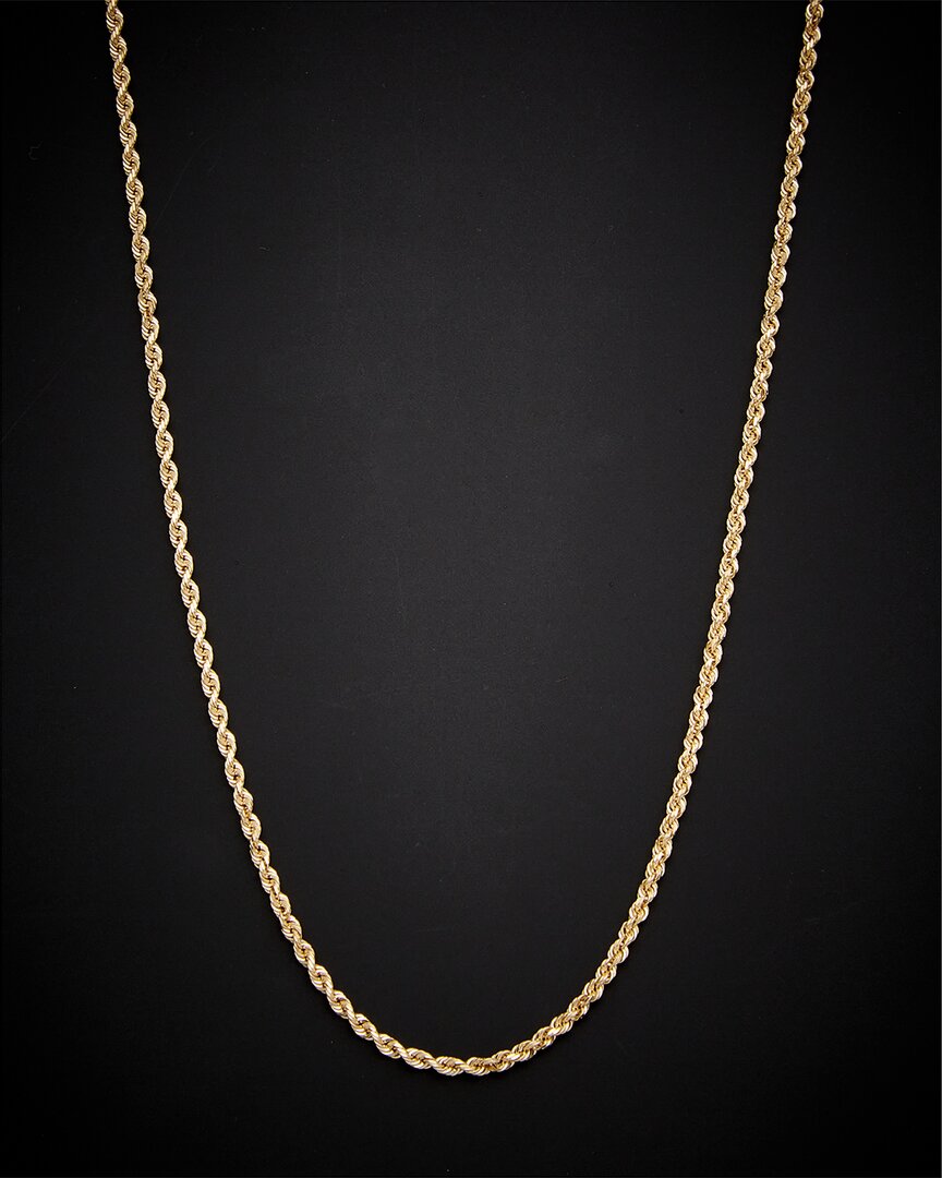Italian Gold 14k  Rope Necklace