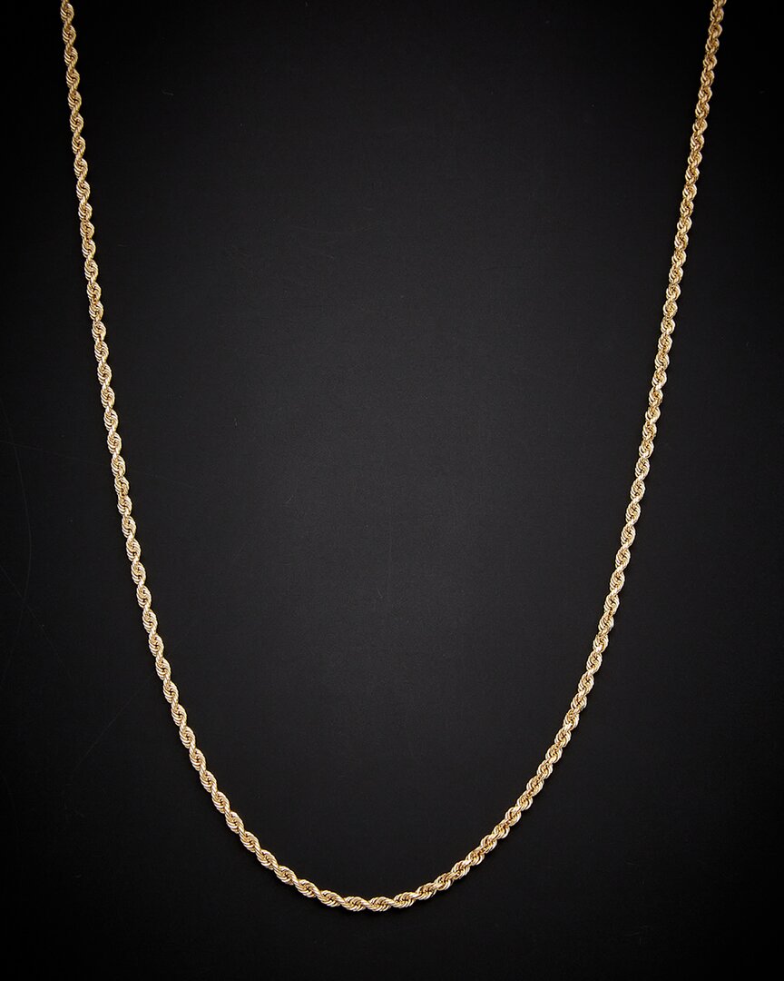 Italian Gold Rope Necklace