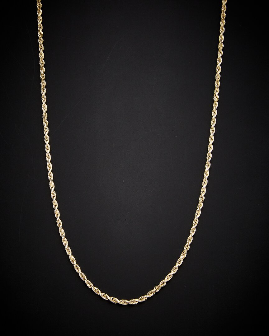 Italian Gold 14k  Rope Necklace