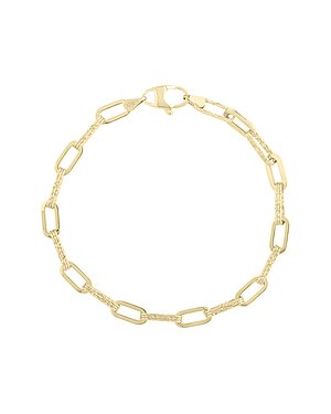 14K Italian Gold Paperclip Bracelet