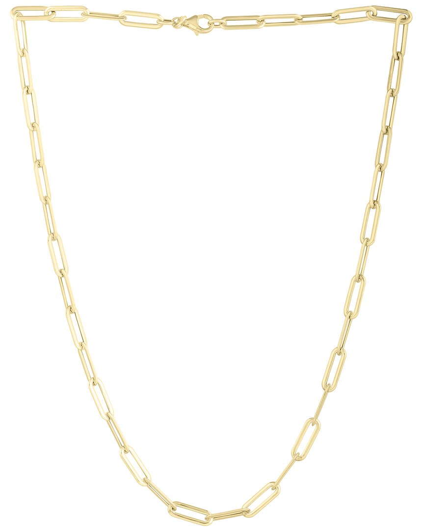 Italian Gold 14k  Paperclip Necklace