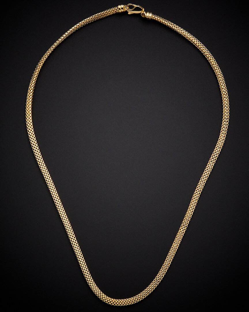 Italian Gold 14k  3.3mm Mesh Necklace