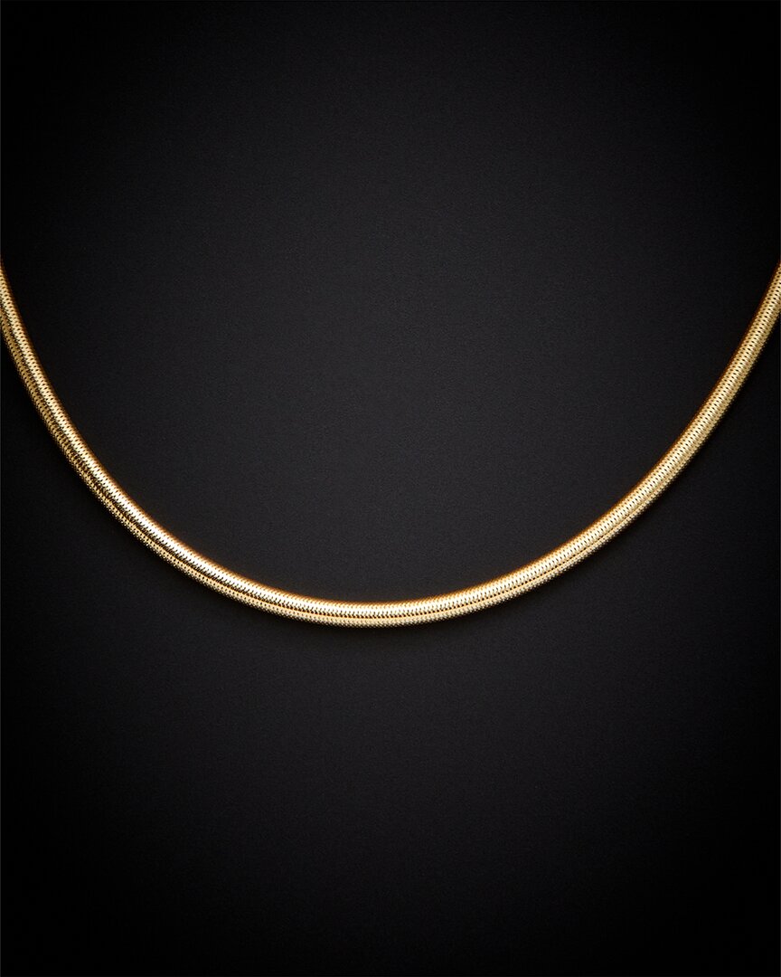 Italian Gold 18k  3.2mm Round Mesh Necklace