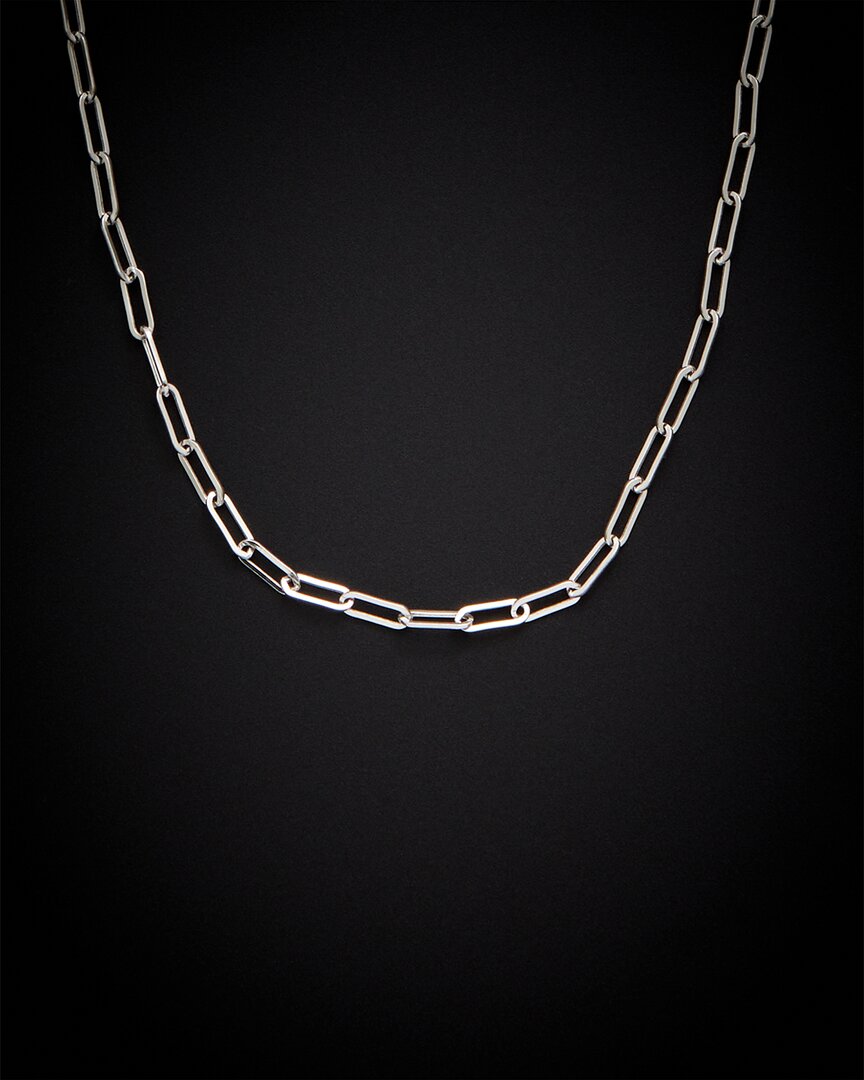 Italian Gold 14k 2.5mm Polished Paperclip Chain Necklace