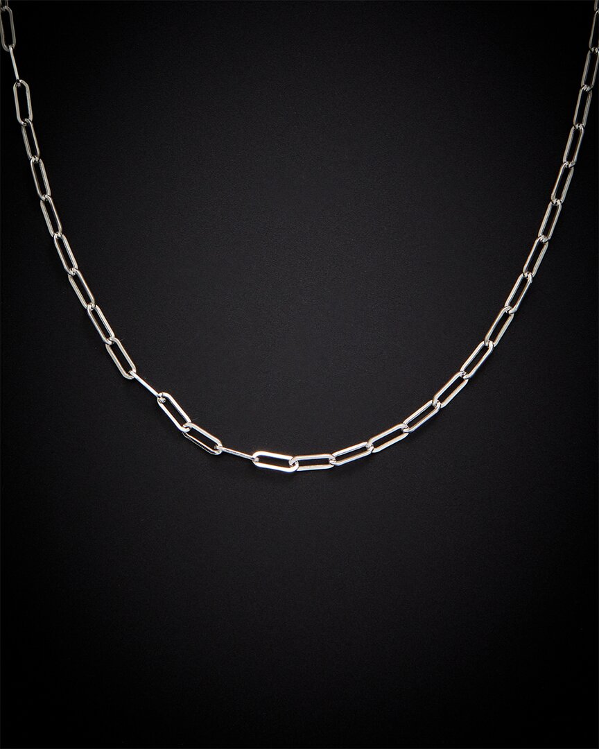 ITALIAN GOLD 18K ITALIAN GOLD 2.5MM PAPERCLIP CHAIN NECKLACE