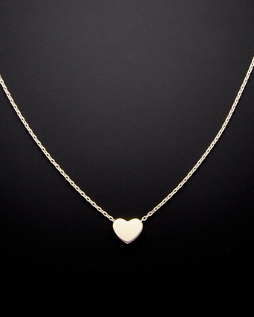 Italian Gold Petite Heart Necklace