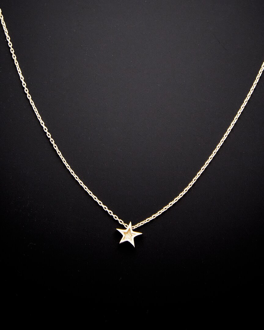 Italian Gold Petite Star Necklace