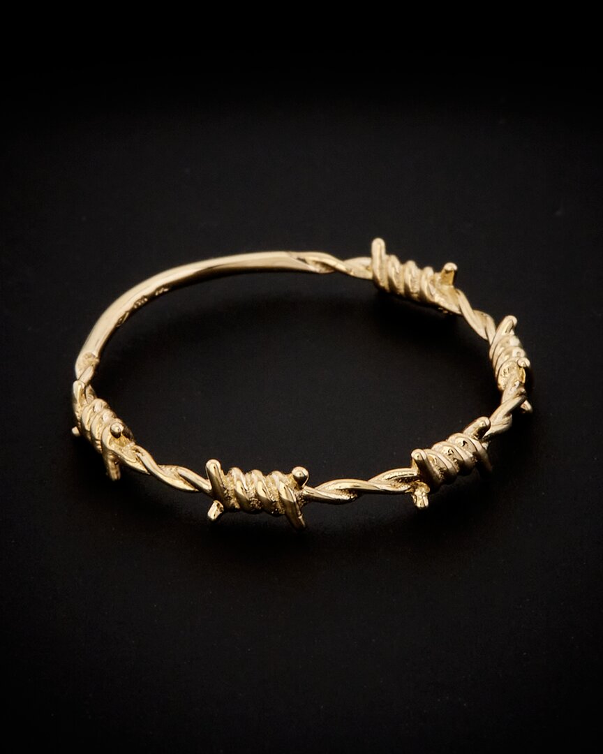 Italian Gold Barbed Wire Ring