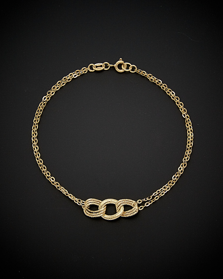 Italian Gold Double Strand Bracelet