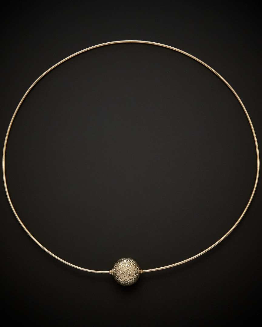 Shop Italian Gold 14k  Choker Collar Necklace