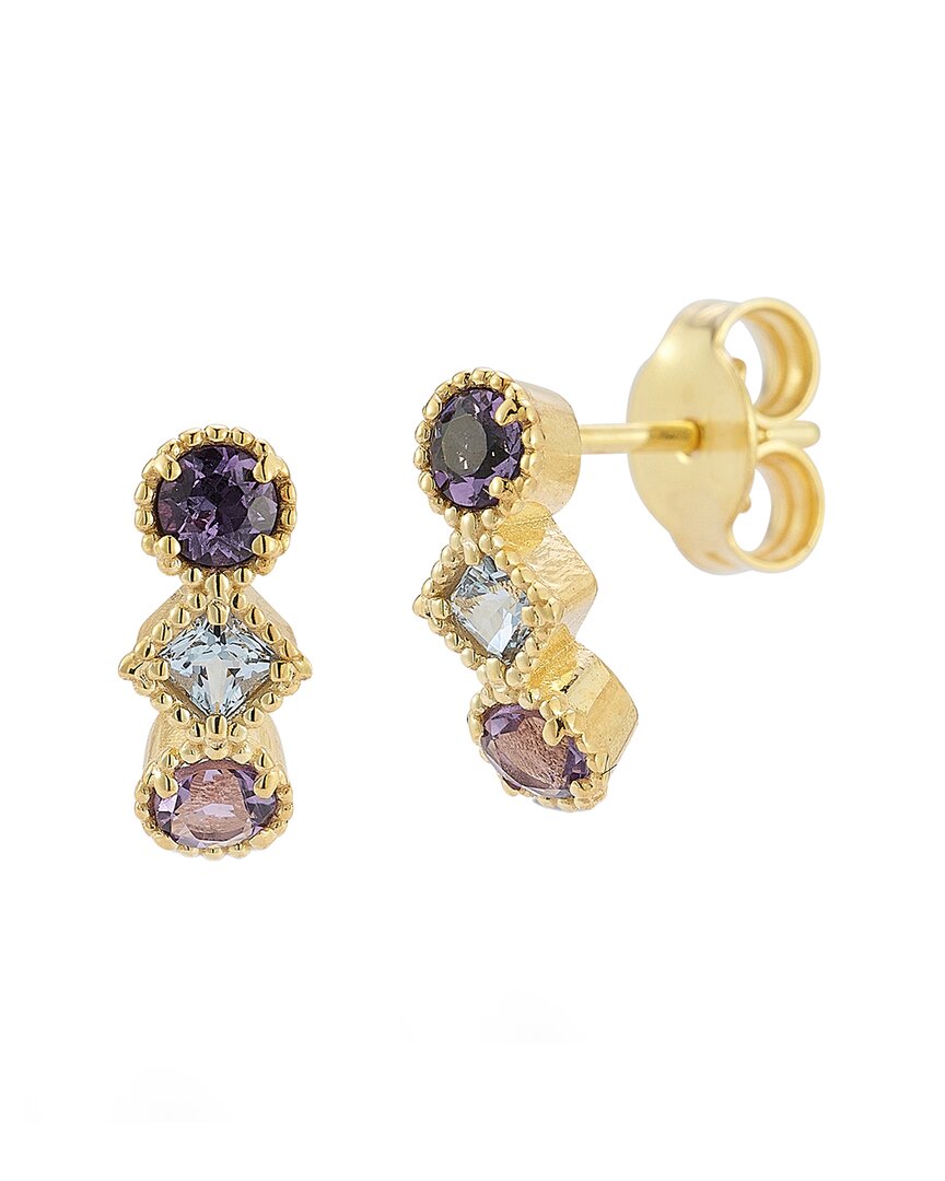 Italian Gold 14k Gemstone Studs