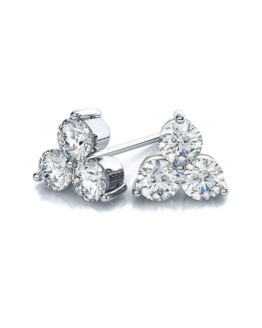 Suzy Levian 14k 0.20 Ct. Tw. Diamond Cluster Earri