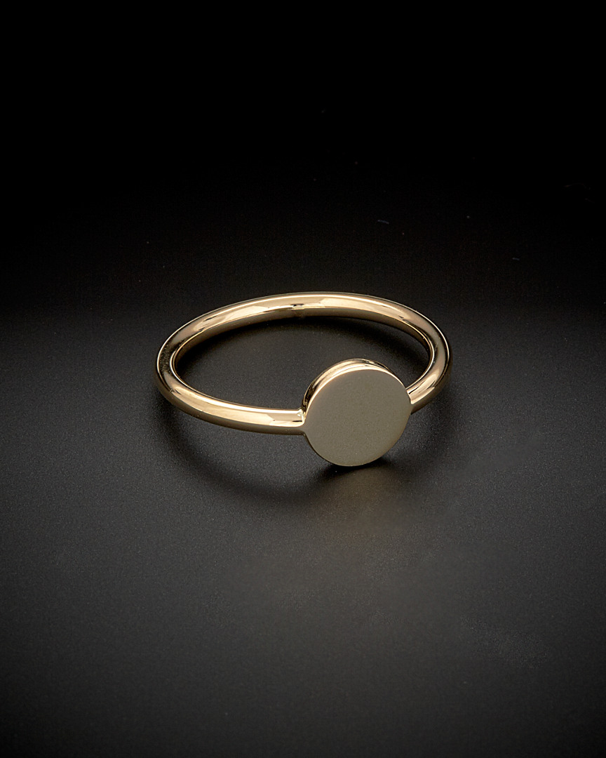 Italian Gold 14k  Disc Ring