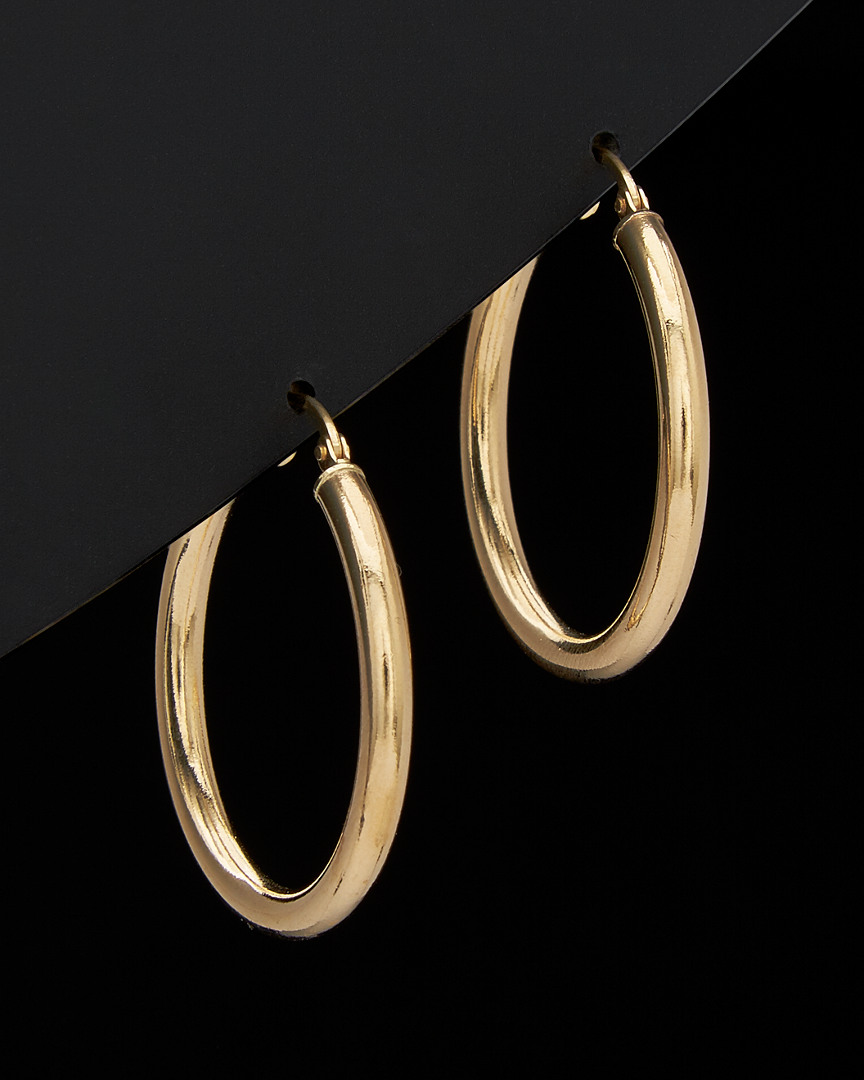Italian Gold Polished Hoop Earrings