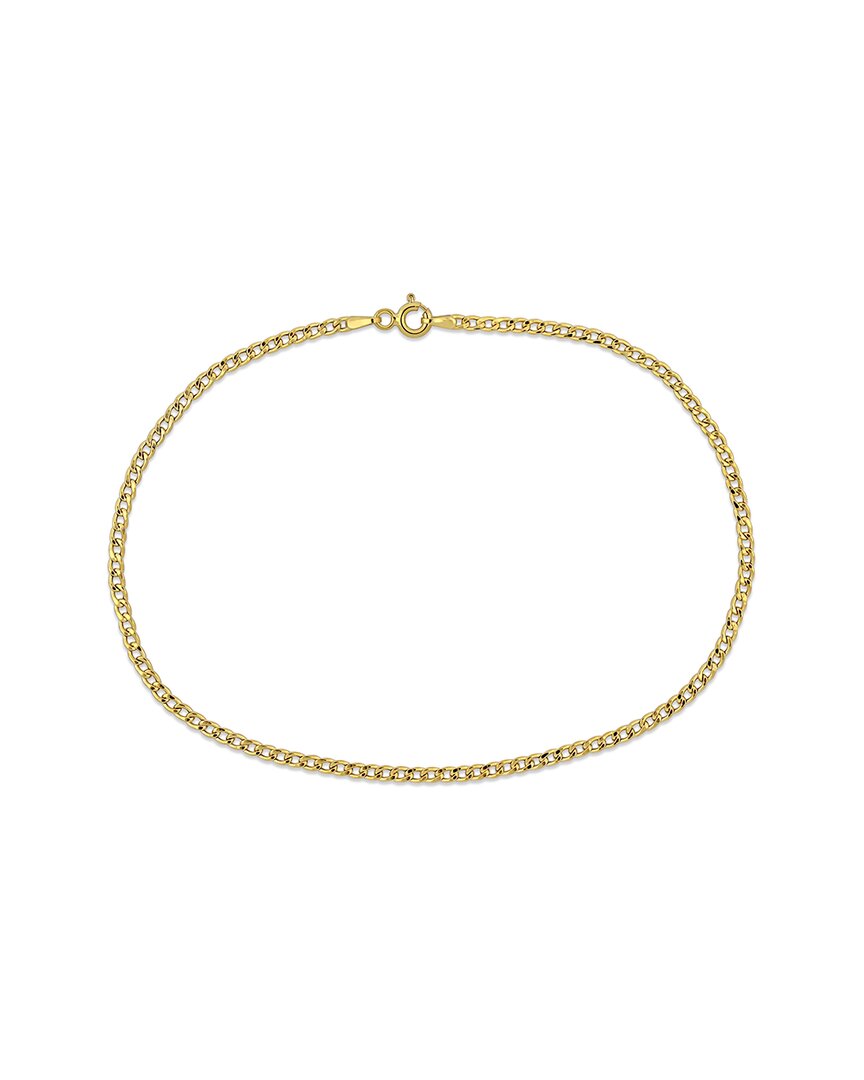 Italian Gold 10k Curb Link Chain Bracelet