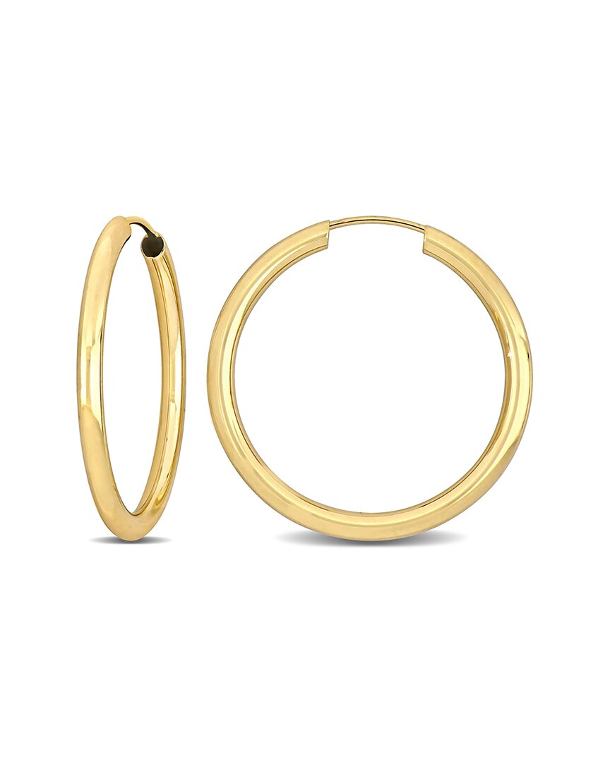 Italian Gold 14k Hoops
