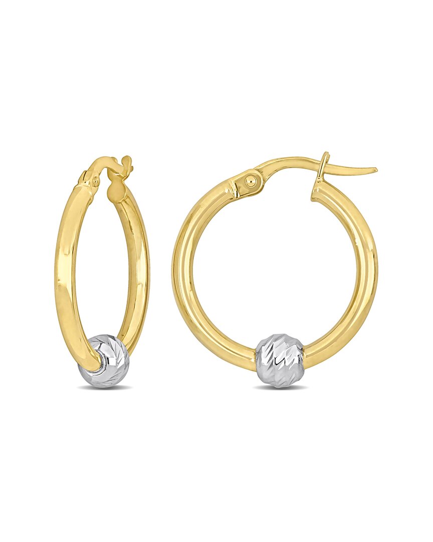 Italian Gold 14k Italian Two-tone Hoops