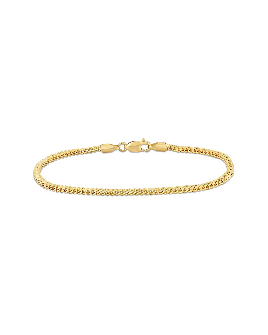 Italian Gold 10k  Franco Link Chain Bracelet