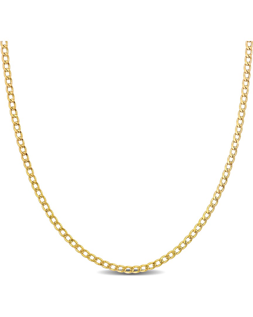 Italian Gold 10k Curb Link Chain Necklace