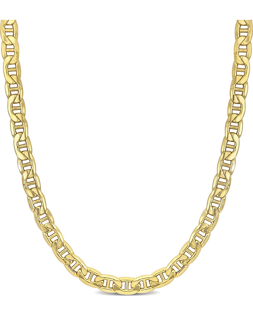 Italian Gold 10k Marine Link Chain Necklace