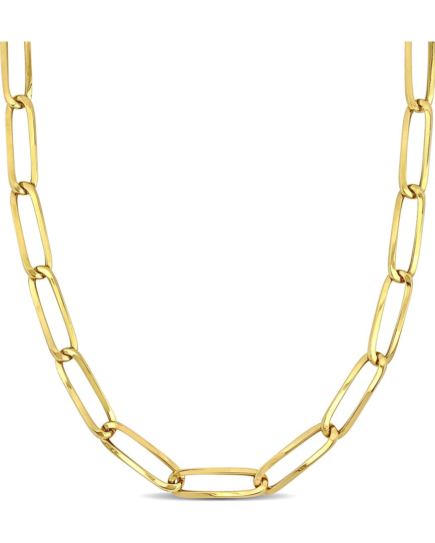 Italian Gold 14k Oval Link Chain Necklace