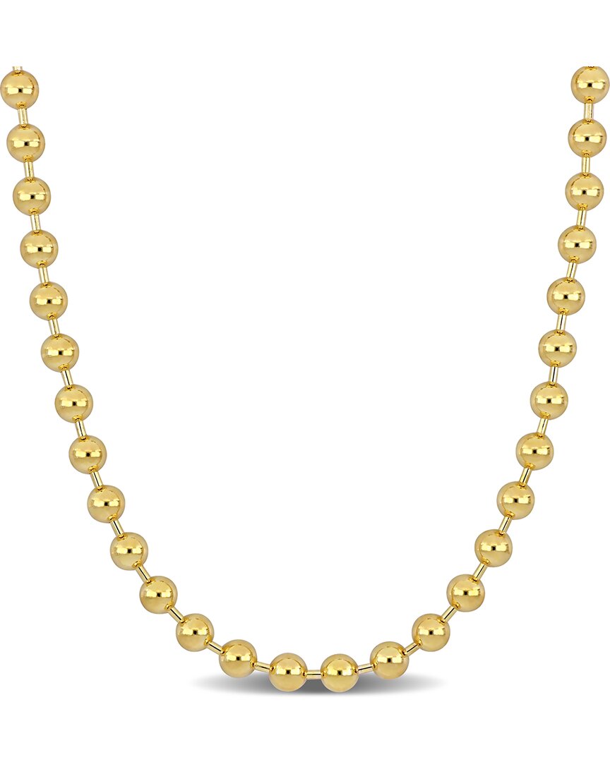 Italian Gold 14k Ball Bead Necklace