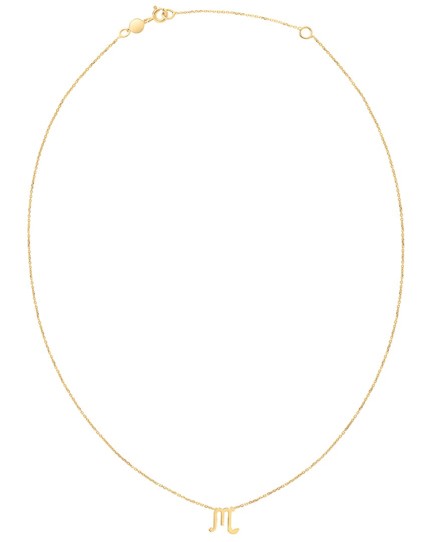 Italian Gold Scorpio Necklace