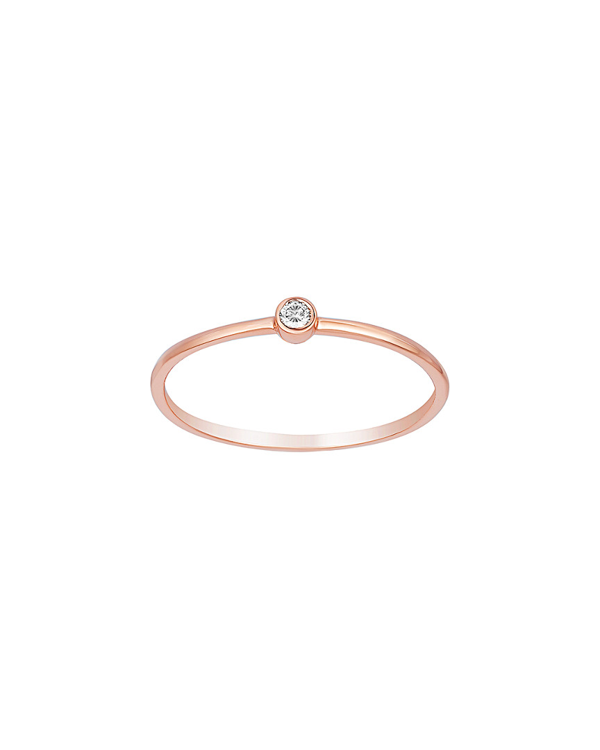 Shop Ariana Rabbani 14k 0.03 Ct. Tw. Diamond Solitaire Ring