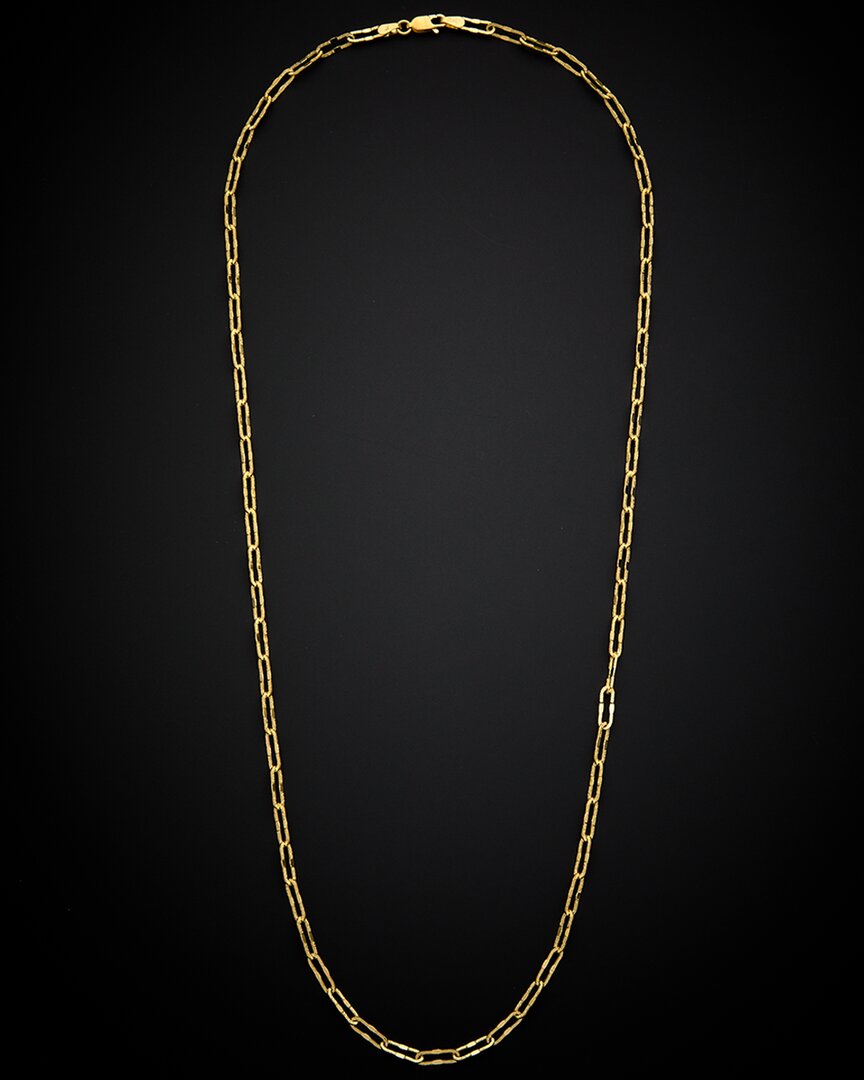 Italian Gold 14k  Paperclip Chain