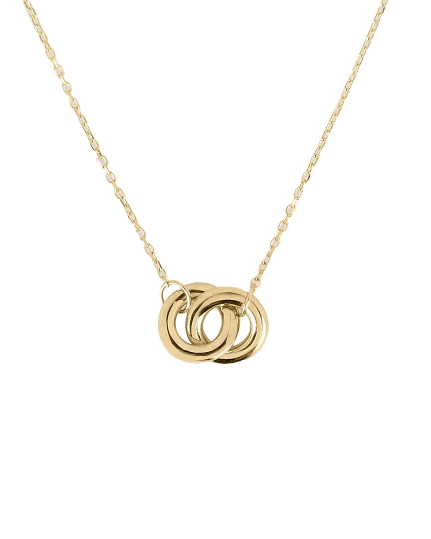 Pajure Fine Jewelry 14k Linked Circle Pendant Necklace