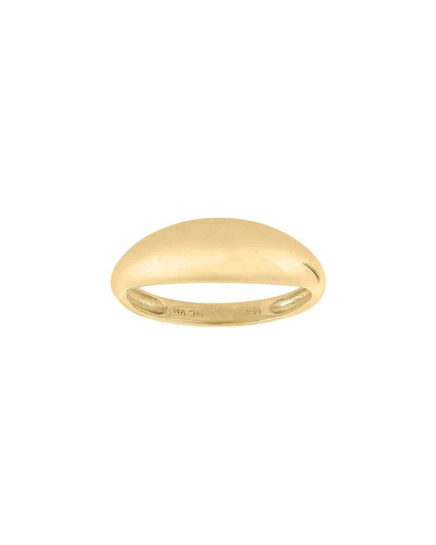 Pajure Fine Jewelry 14k Thin Dome Ring