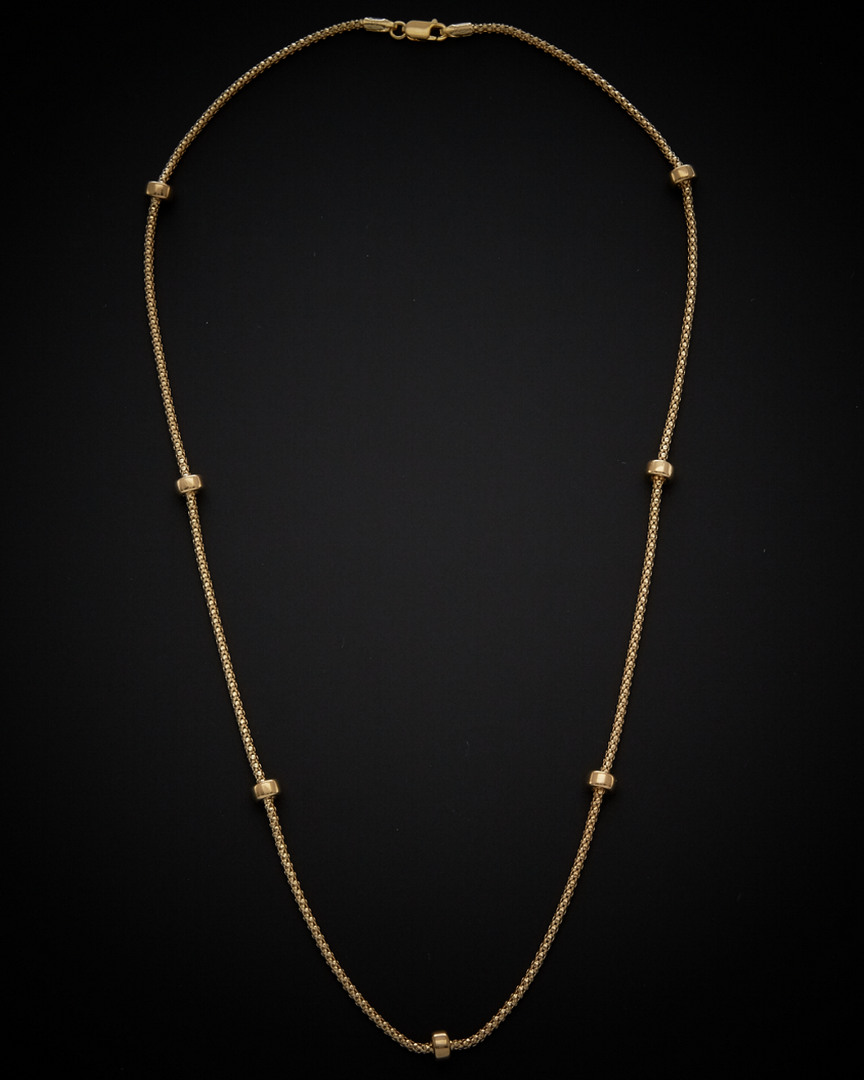 Italian Gold Station Necklace