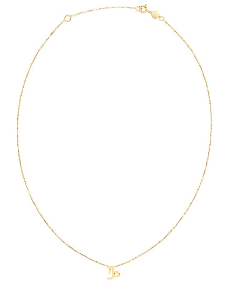 Italian Gold Capricorn Necklace