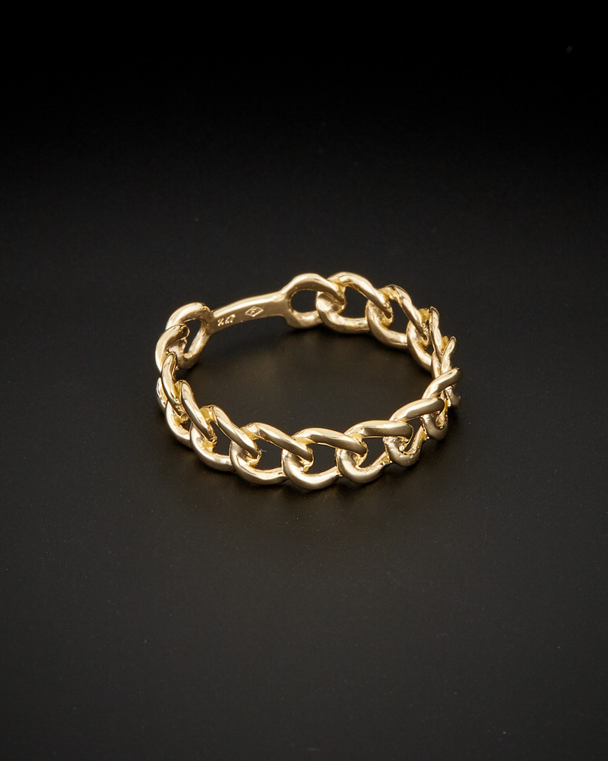 Italian Gold Curb Link Ring