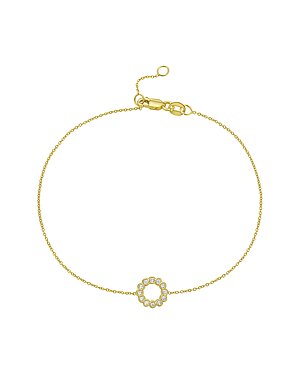 Italian Gold 14K 0.06 ct. tw. Diamond Bracelet