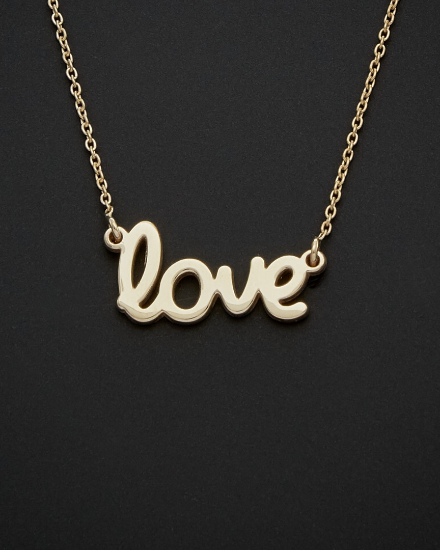 Italian Gold Love Necklace