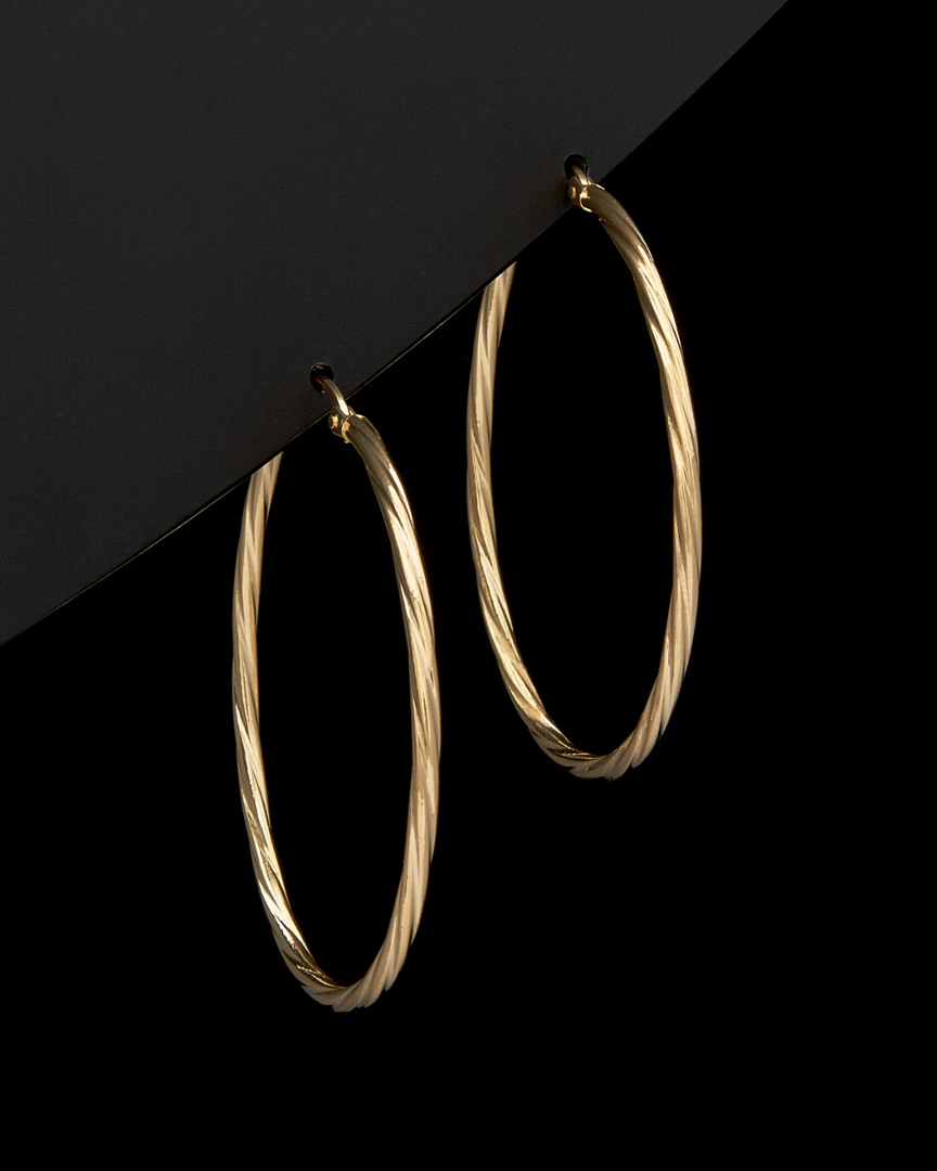 Italian Gold Twist Hoops