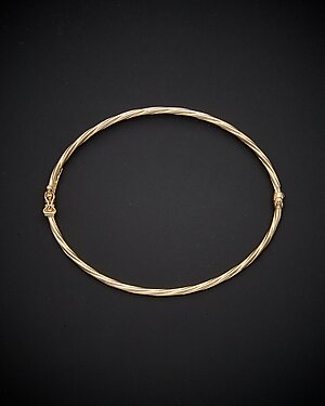 18K Italian Gold Twist Bangle