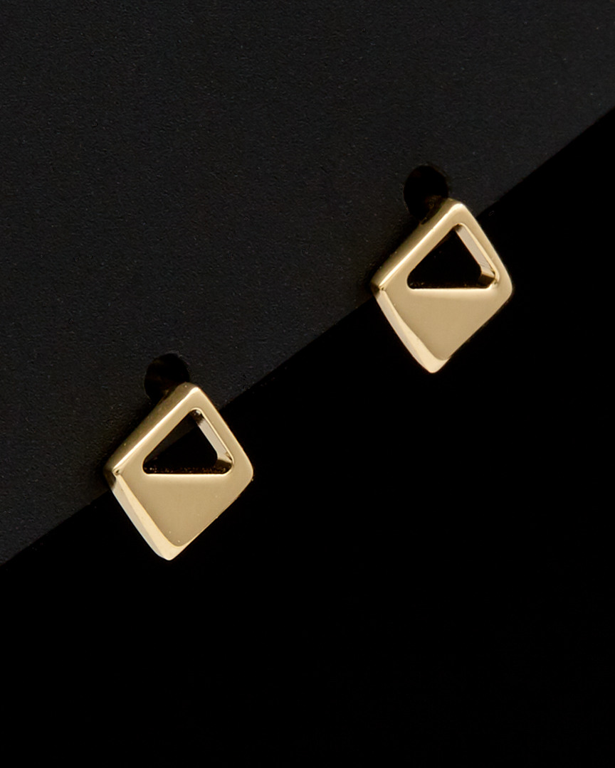 Italian Gold Geometric Studs