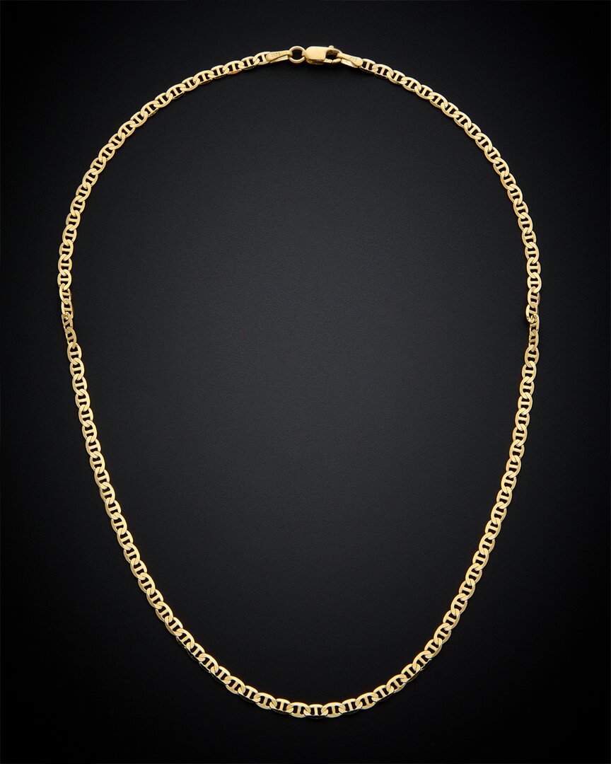 Italian Gold Mariner Link Necklace