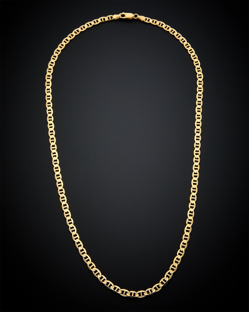 Shop Italian Gold 14k  Mariner Link Necklace