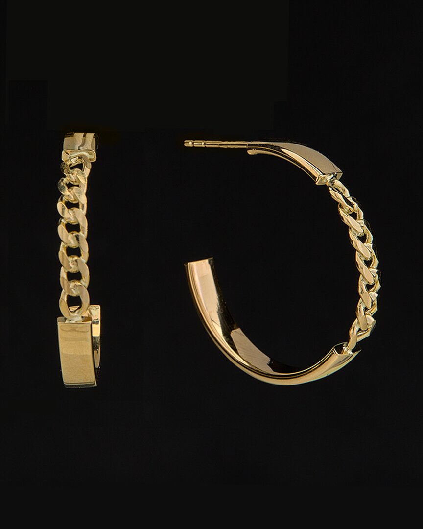 Italian Gold Open Hoops