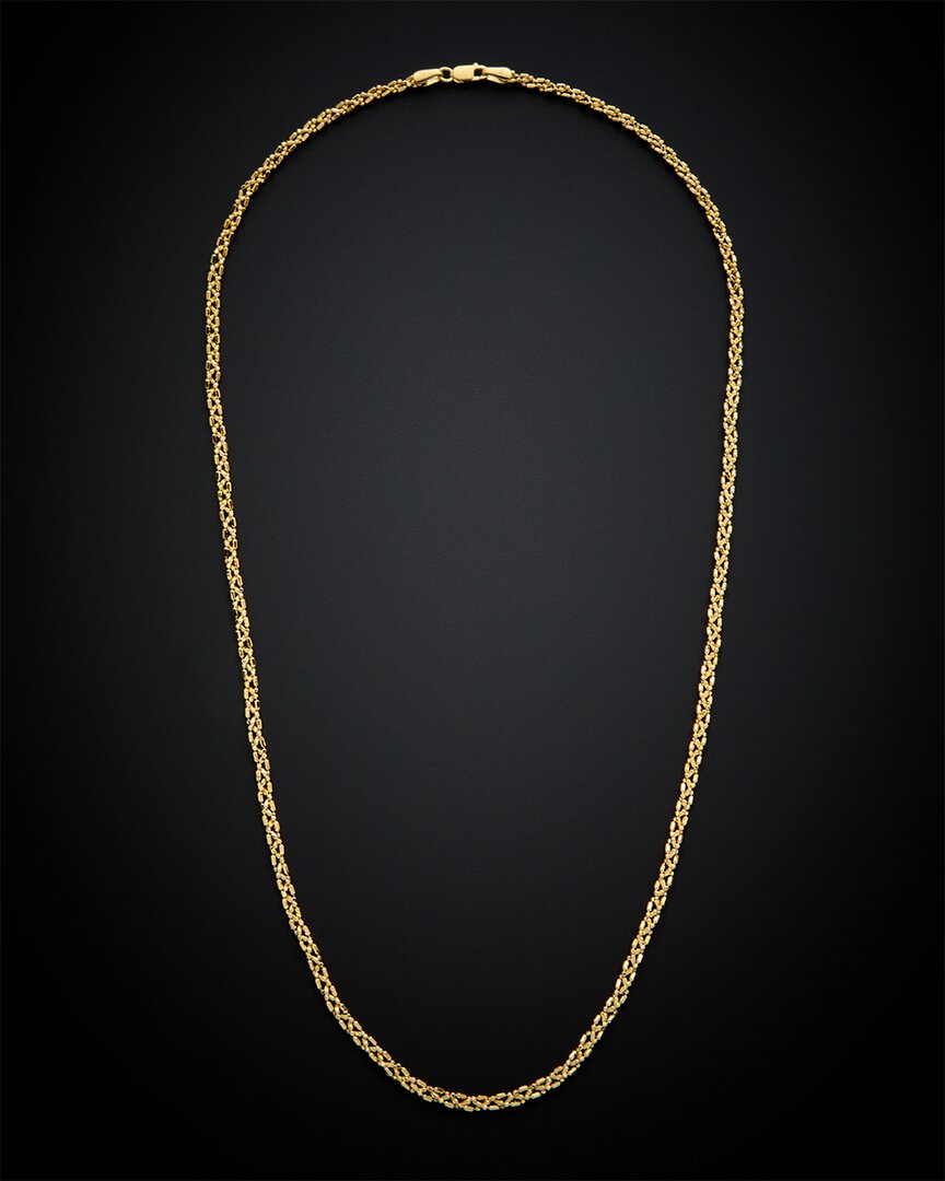Italian Gold 14k  Braided Necklace