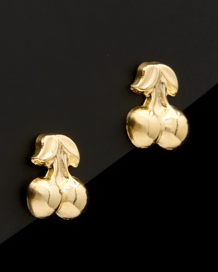 Italian Gold Cherry Studs