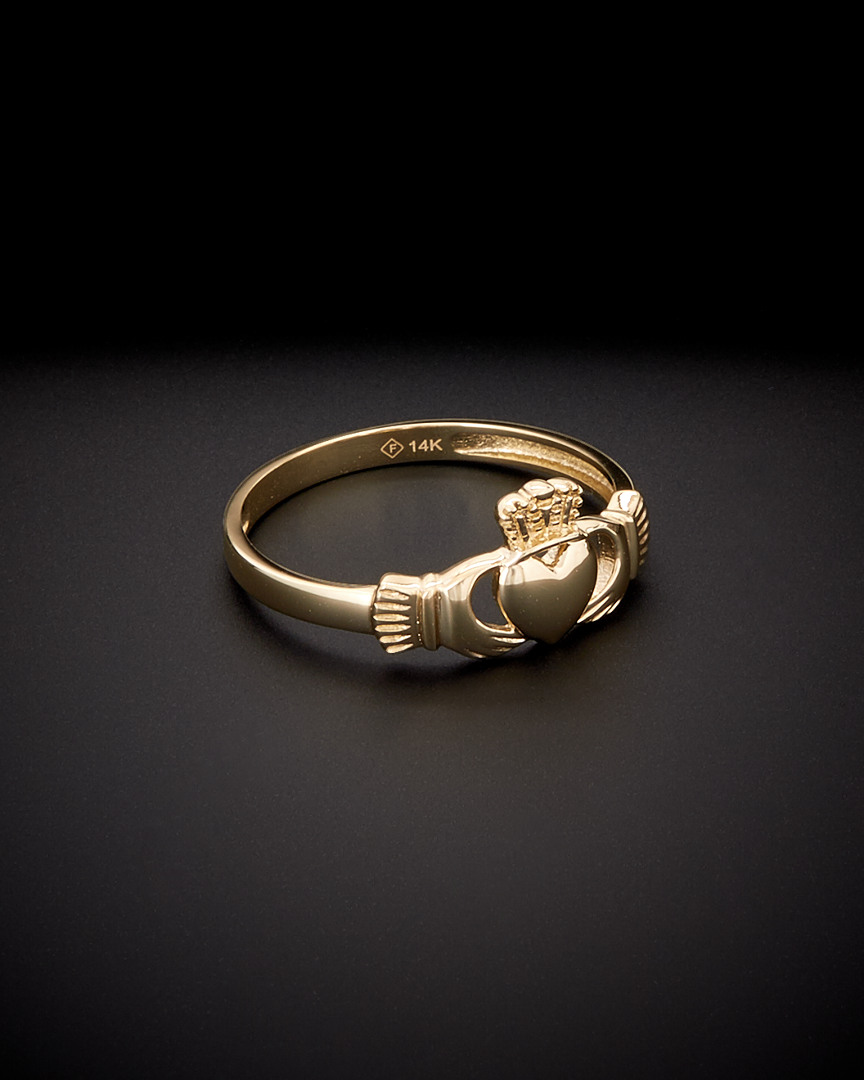 ITALIAN GOLD 14K ITALIAN GOLD CLADDAGH RING