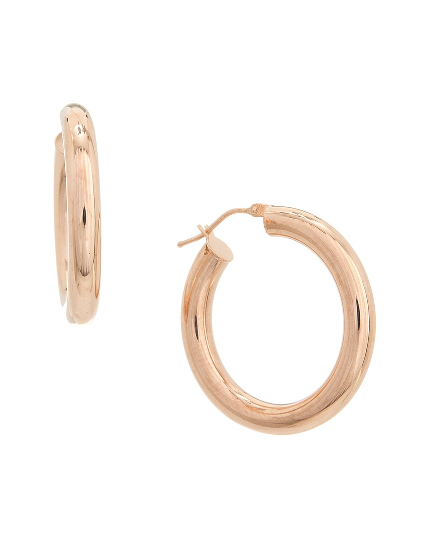 Italian Gold 14k Rose Gold Earrings In Gold