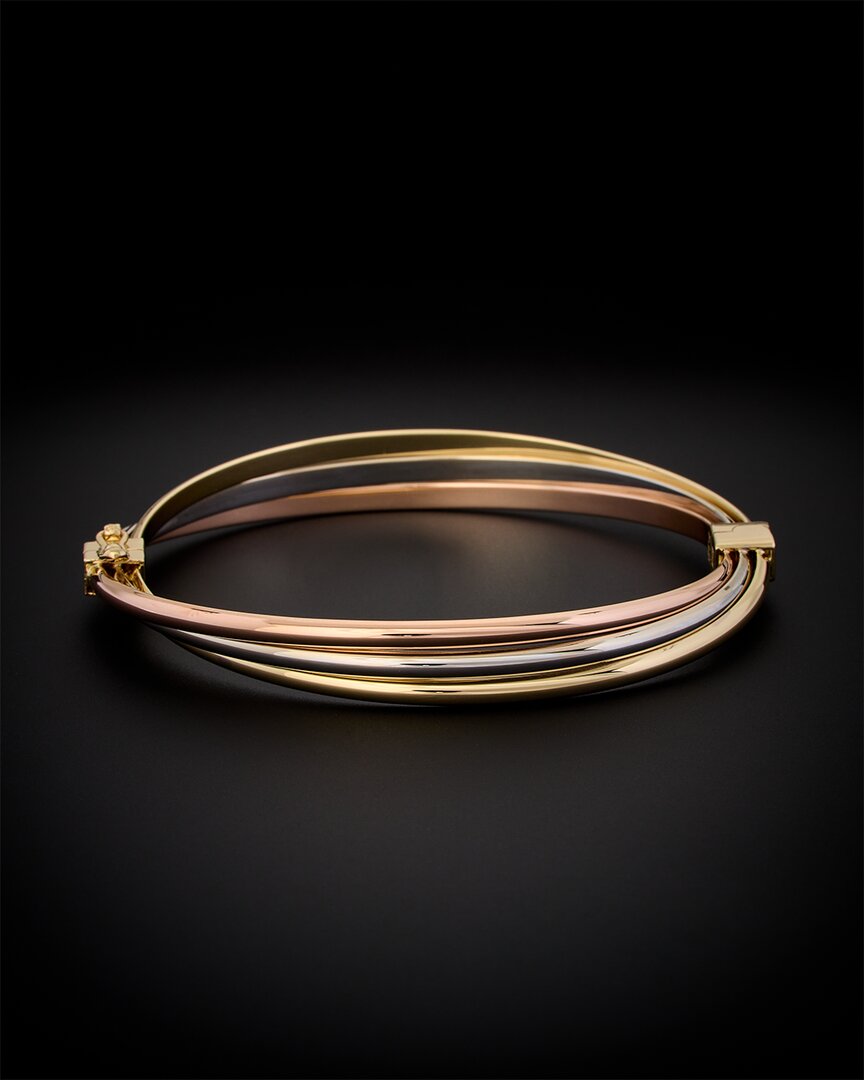 Italian Gold Triple Bangle Bracelet
