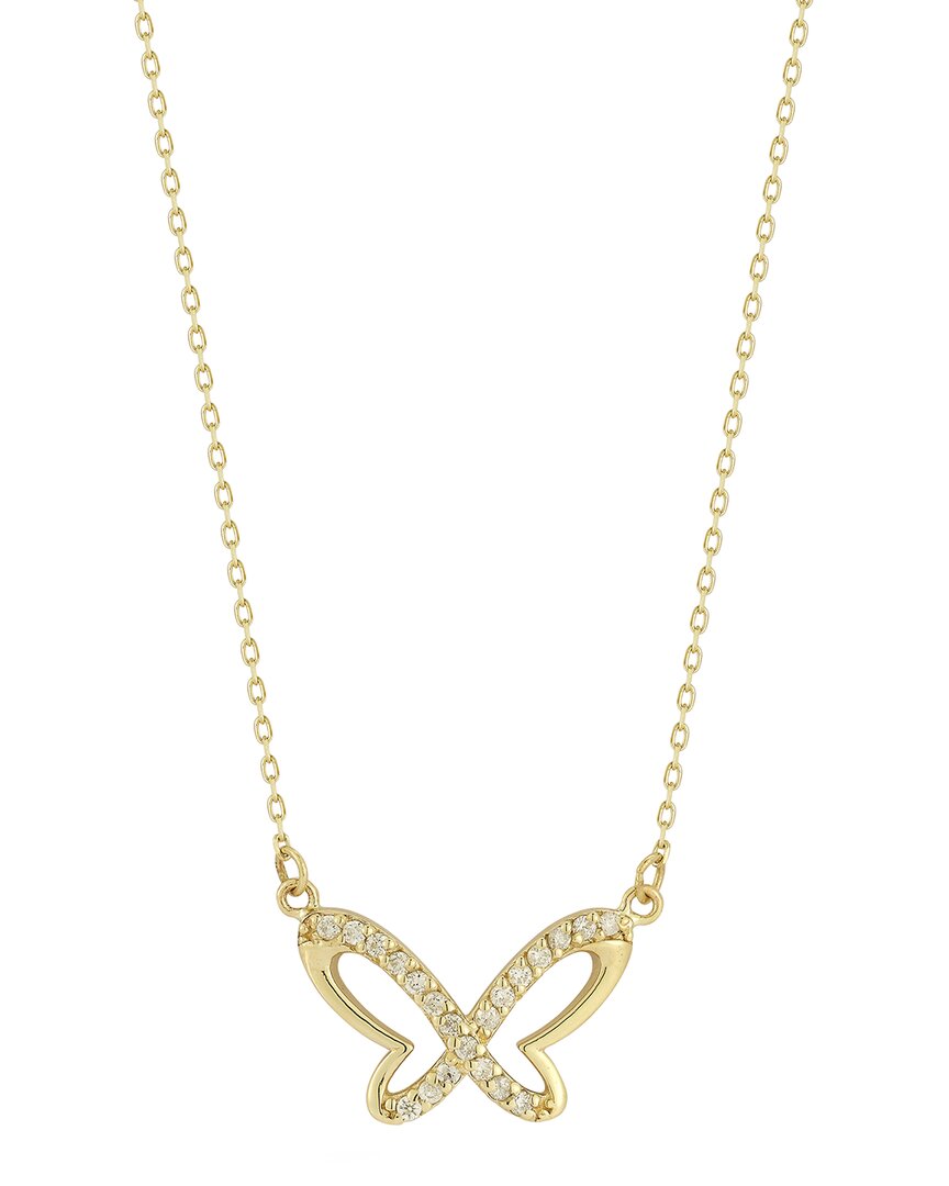 Ember Fine Jewelry 14K 0.16 ct. tw. Diamond Butterfly Necklace
